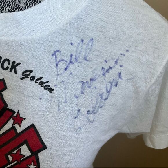Vintage 80’s Screen Stars Signed Bill Maverick Golden Drag Racing Tee Sz Small - Picture 3 of 7